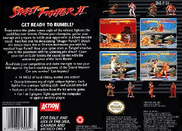 Street Fighter II (USA) box cover back